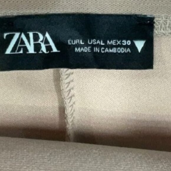 Women's Large Khaki Zara Slacks - Picture 4 of 4